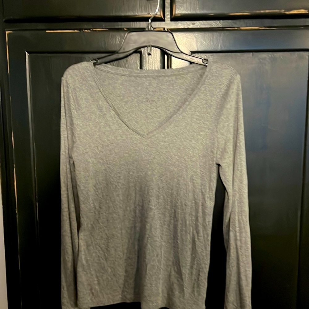 Grey long sleeve top